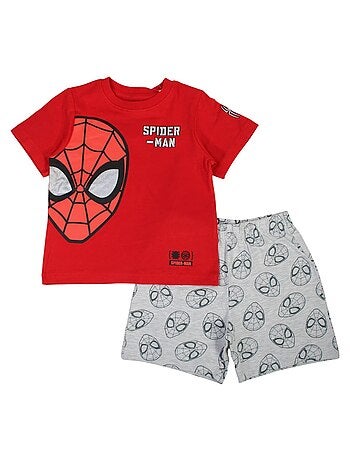 Marvel - Conjunto camiseta y short niño Spiderman
