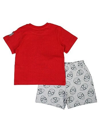 Marvel - Conjunto camiseta y short niño Spiderman