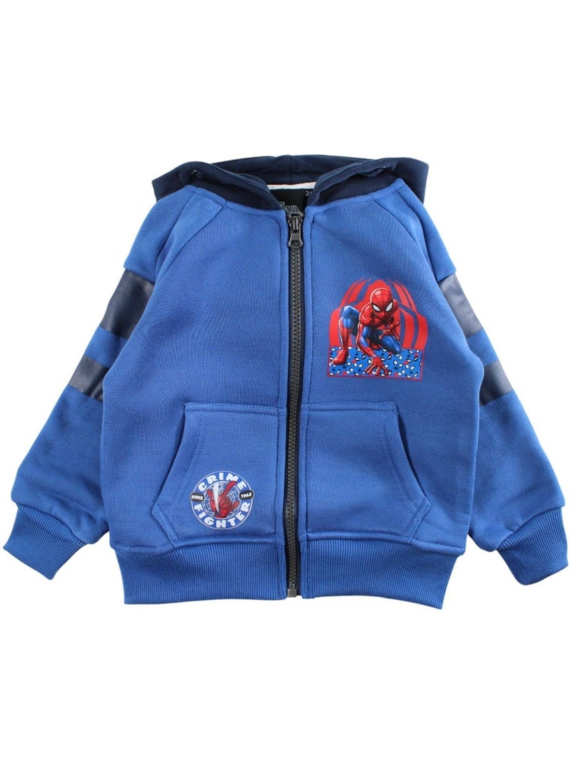 Marvel - Conjunto chaqueta con capucha y pantalón jogging niño Azul - Kiabi