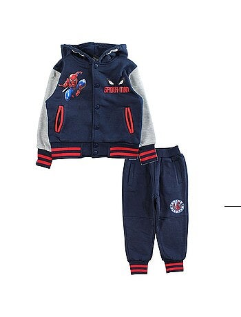 Marvel - Conjunto chaqueta con capucha y pantalón jogging niño