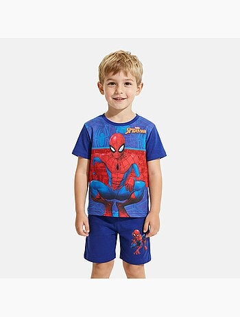 Marvel - Conjunto niño camiseta de manga corta y pantalón corto
