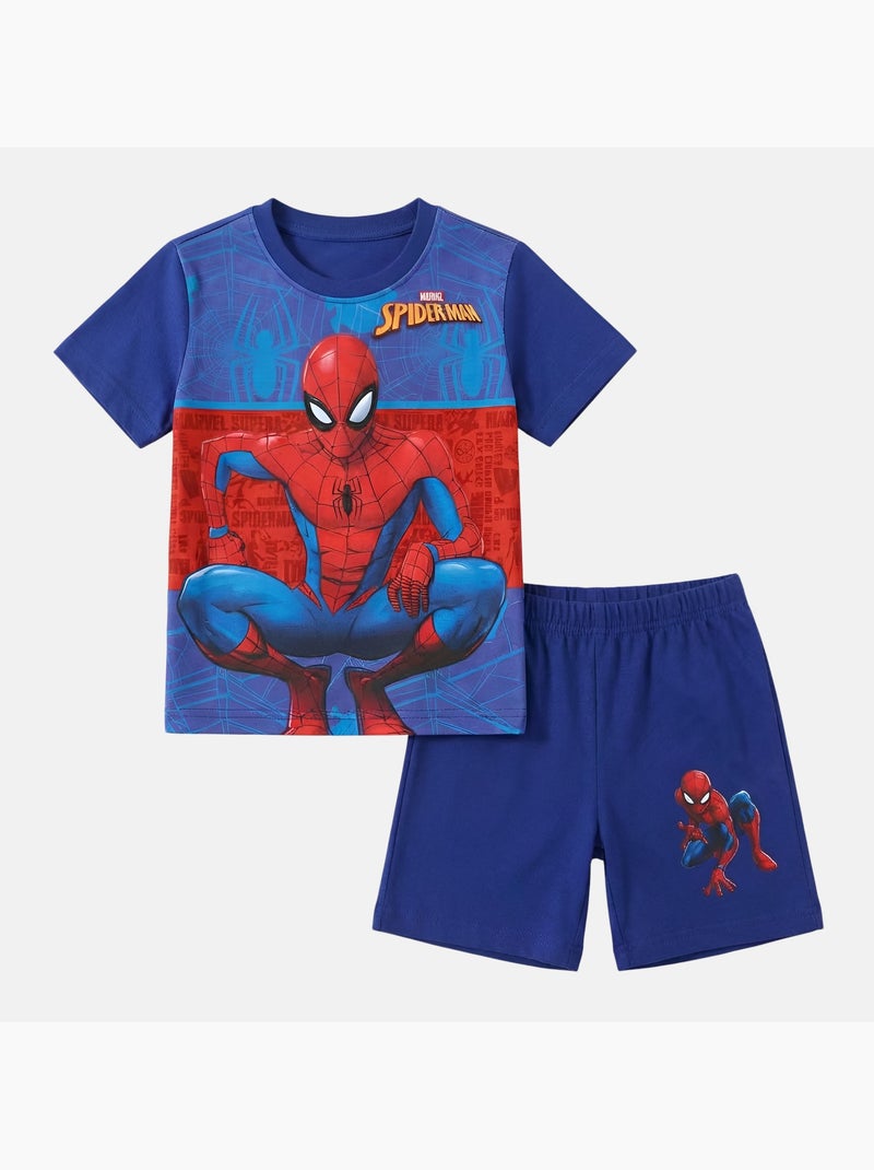 Marvel - Conjunto niño camiseta de manga corta y pantalón corto Azul - Kiabi