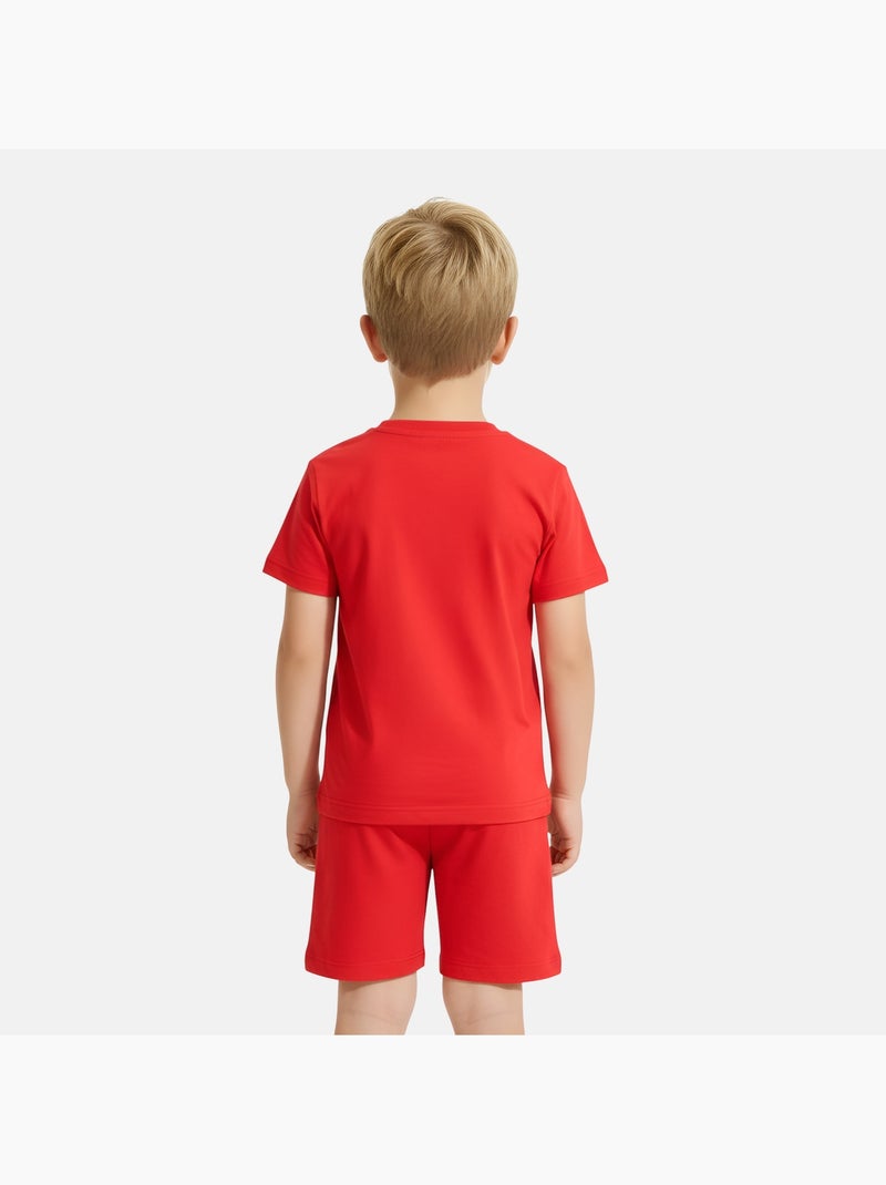 Marvel - Conjunto niño camiseta de manga corta y pantalón corto Rojo - Kiabi