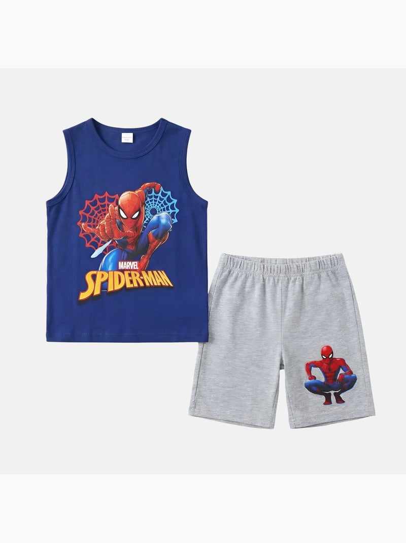 Marvel - Conjunto niño camiseta sin mangas y pantalón corto Gris - Kiabi