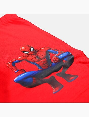 Marvel - Conjunto niño camiseta sin mangas y pantalón corto