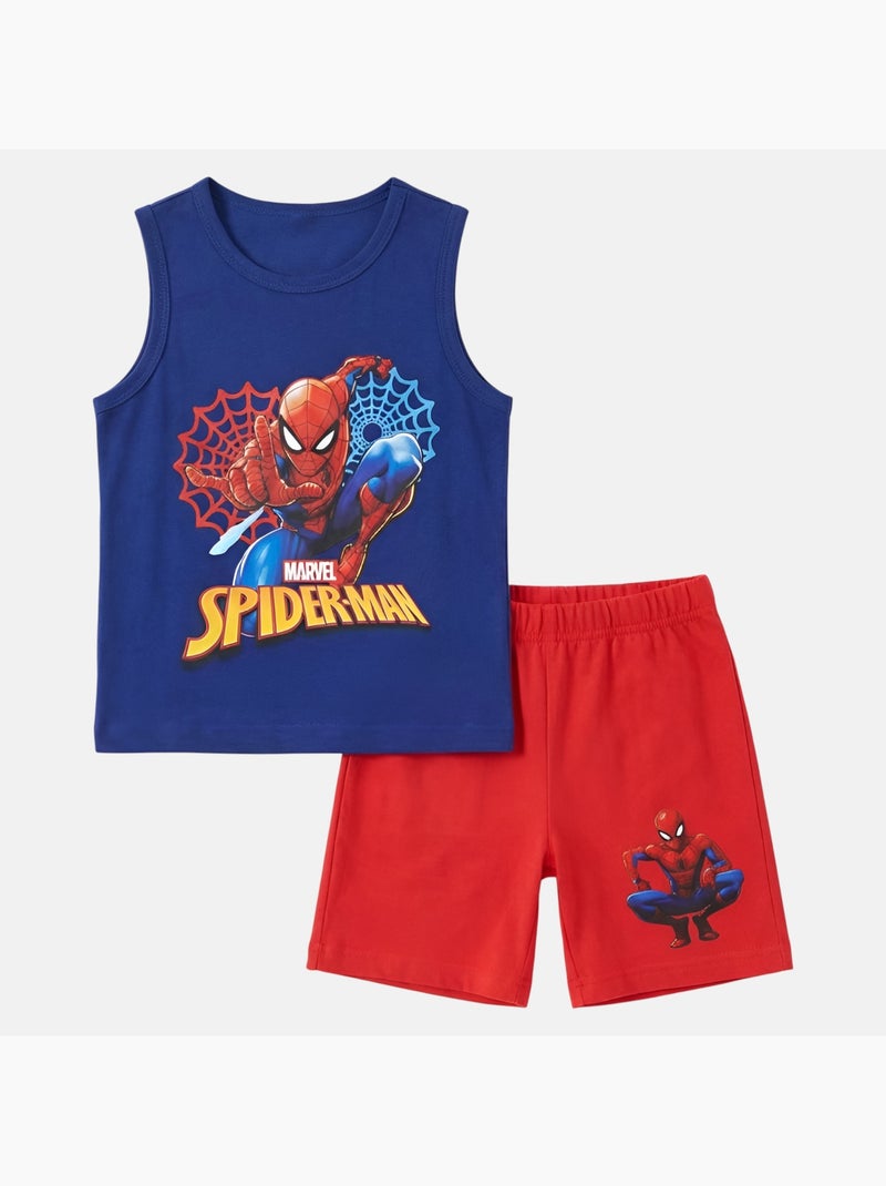 Marvel - Conjunto niño camiseta sin mangas y pantalón corto Rojo - Kiabi