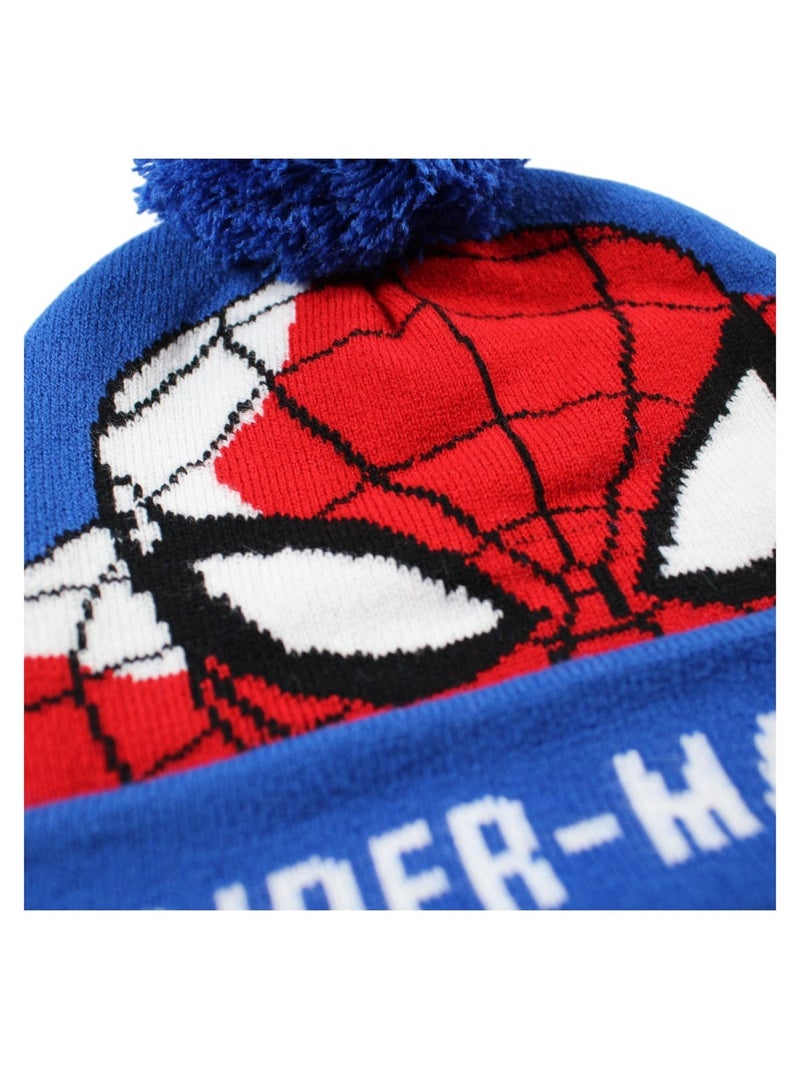 Marvel - Gorro con pompón niño Azul - Kiabi