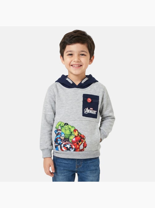 Marvel - sudadera con capucha estampada y bolsillo canguro - Kiabi