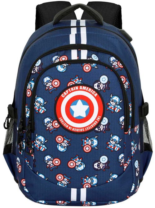 Marvel Capitán América Brave Mochila Running PLUS, Azul - Kiabi Marvel Capitán América Brave Mochila Running PLUS, Azul - Kiabi