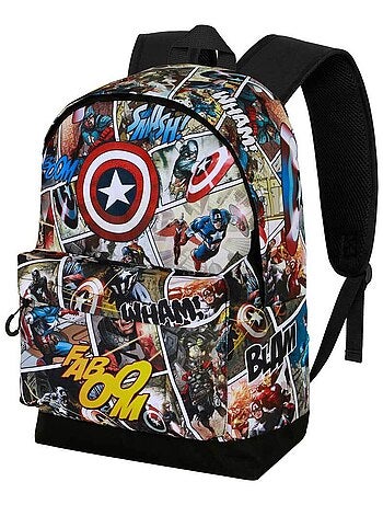 Marvel Capitán América Comic Mochila HS FAN 2.2, Multicolor