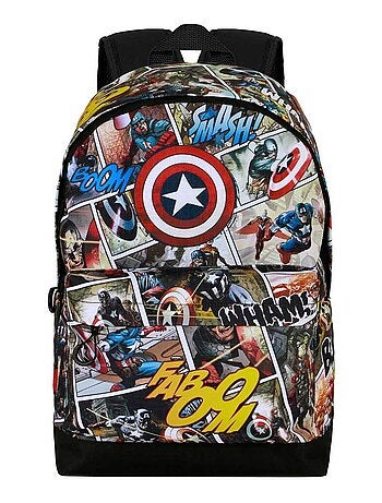 Marvel Capitán América Comic Mochila HS FAN 2.2, Multicolor