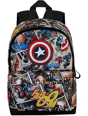Marvel Capitán América Comic Mochila Pequeña HS FAN, Multicolor