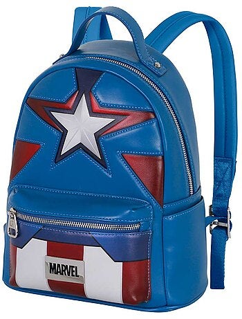 Marvel Capitán América Courage Mochila Heady, Azul