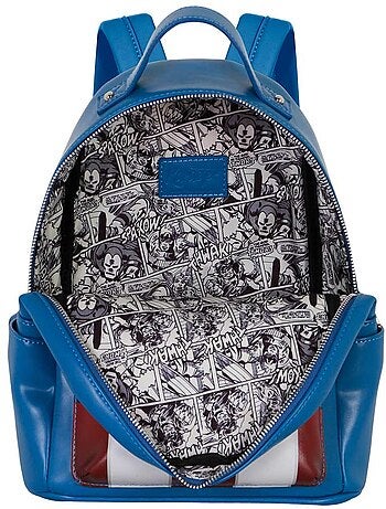 Marvel Capitán América Courage Mochila Heady, Azul