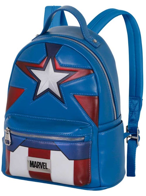 Marvel Capitán América Courage Mochila Heady, Azul - Kiabi Marvel Capitán América Courage Mochila Heady, Azul - Kiabi