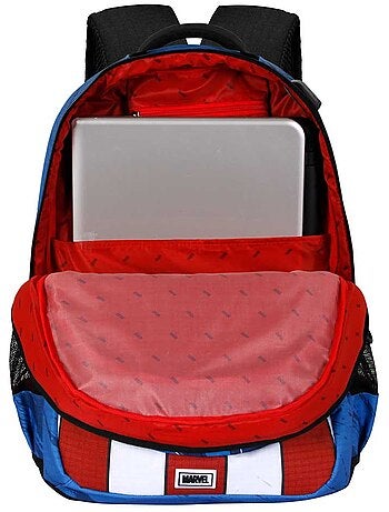 Marvel Capitán América Gears Mochila Running PLUS, Azul