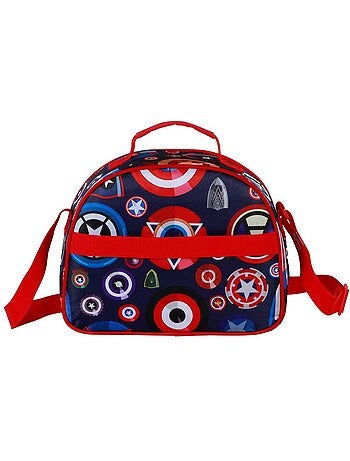 Marvel Capitán América Patriot Bolsa Portamerienda 3D, Multicolor