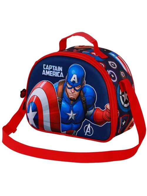 Marvel Capitán América Patriot Bolsa Portamerienda 3D, Multicolor - Kiabi Marvel Capitán América Patriot Bolsa Portamerienda 3D, Multicolor - Kiabi