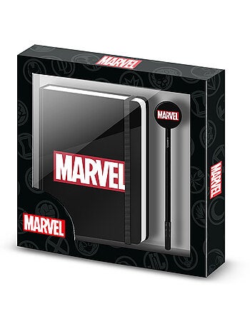 Marvel comics caja regalo con diario y bolígrafo fashion, negro