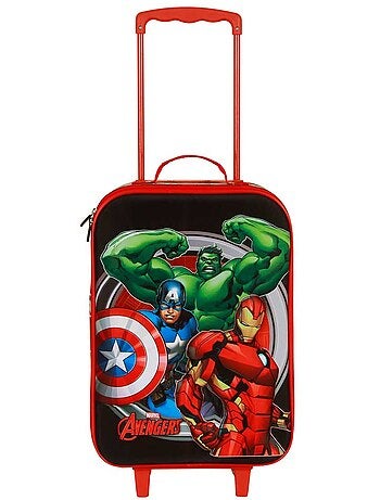 Marvel Los Vengadores Almighty Maleta Trolley Soft 3D, Rojo