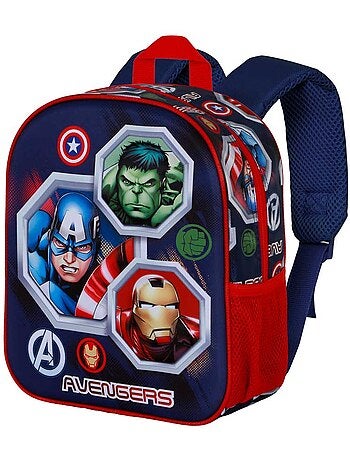 Marvel los vengadores assemble mochila 3d elite, multicolor