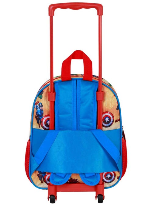 Marvel Los Vengadores Attack Mochila 3D con Ruedas Pequeña, Rojo - Kiabi