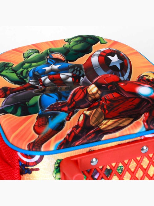 Marvel Los Vengadores Attack Mochila 3D con Ruedas Pequeña, Rojo - Kiabi