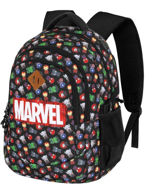 Marvel Los Vengadores Chibi Mochila Running PLUS, Negro - Kiabi Marvel Los Vengadores Chibi Mochila Running PLUS, Negro - Kiabi