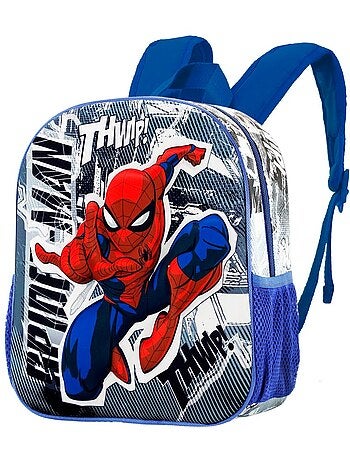 Marvel spiderman jumping mochila 3d pequeña, gris