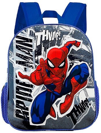 Marvel spiderman jumping mochila 3d pequeña, gris