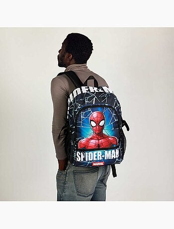 Marvel spiderman maximum mochila fight fan 2.2, azul