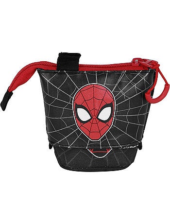 Marvel spiderman peter estuche portatodo cute + 2 bolígrafos de gel borrables, rojo