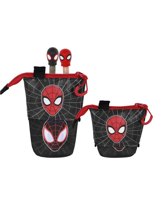 Marvel Spiderman Peter Estuche Portatodo Cute + 2 Bolígrafos de Gel Borrables, Rojo - Kiabi Marvel Spiderman Peter Estuche Portatodo Cute + 2 Bolígrafos de Gel Borrables, Rojo - Kiabi