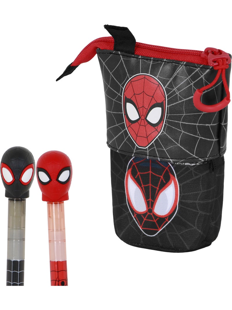Marvel Spiderman Peter Estuche Portatodo Cute + 2 Bolígrafos de Gel Borrables, Rojo Rojo - Kiabi