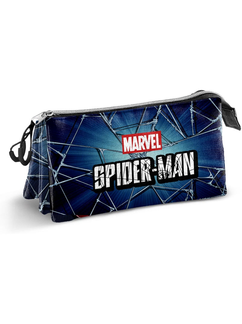 Marvel Spiderman Skills Estuche Portatodo Triple, Negro Negro - Kiabi