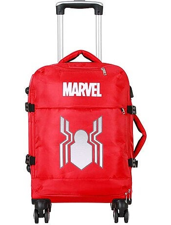 Marvel spiderman spider maleta de cabina 4 ruedas, rojo