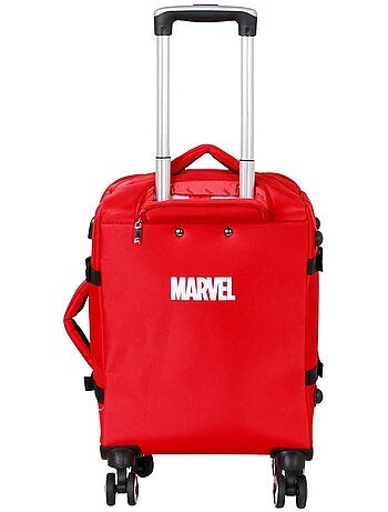 Marvel spiderman spider maleta de cabina 4 ruedas, rojo
