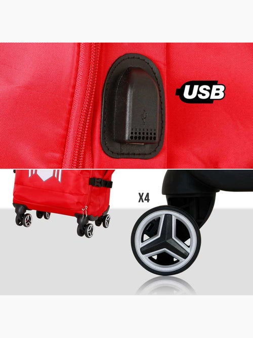 Marvel Spiderman Spider Maleta de Cabina 4 Ruedas, Rojo - Kiabi