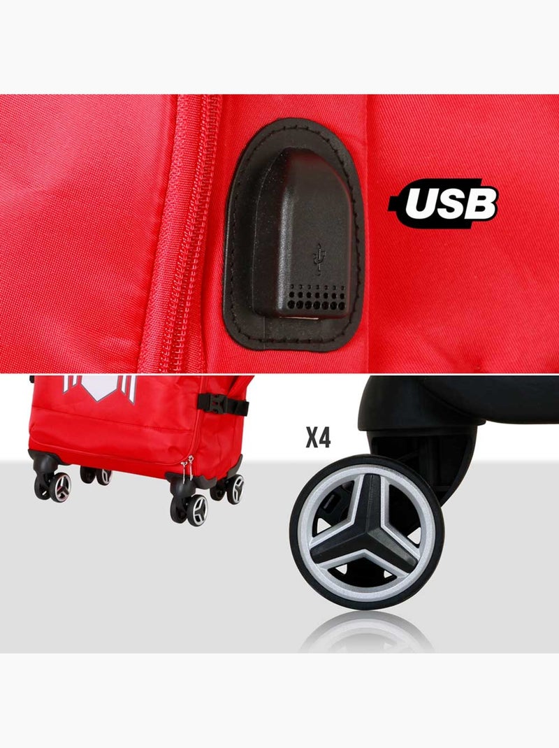 Marvel Spiderman Spider Maleta de Cabina 4 Ruedas, Rojo Rojo - Kiabi