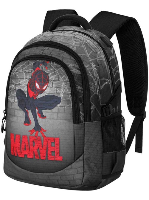 Marvel Spiderman Spin Mochila Running PLUS, Gris - Kiabi Marvel Spiderman Spin Mochila Running PLUS, Gris - Kiabi