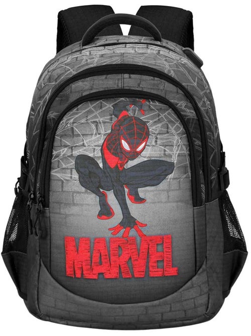 Marvel Spiderman Spin Mochila Running PLUS, Gris - Kiabi Marvel Spiderman Spin Mochila Running PLUS, Gris - Kiabi