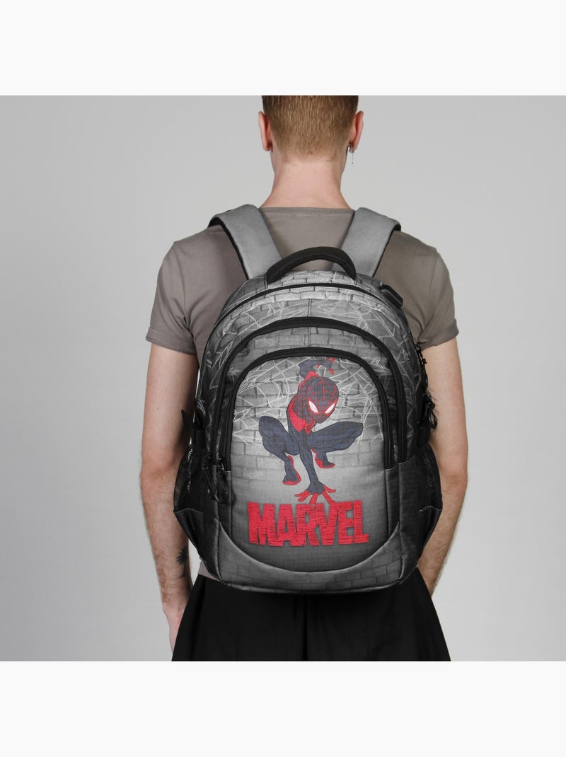Marvel Spiderman Spin Mochila Running PLUS, Gris Gris - Kiabi