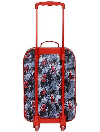 Marvel spiderman symbol maleta trolley soft 3d, gris