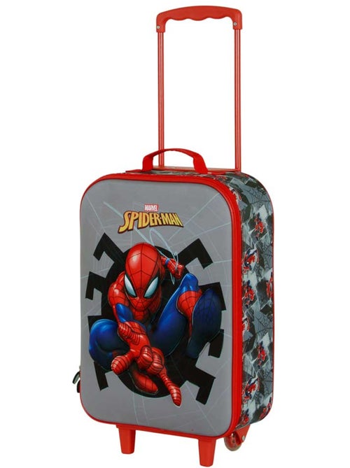 Marvel Spiderman Symbol Maleta Trolley Soft 3D, Gris - Kiabi