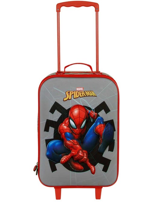 Marvel Spiderman Symbol Maleta Trolley Soft 3D, Gris - Kiabi