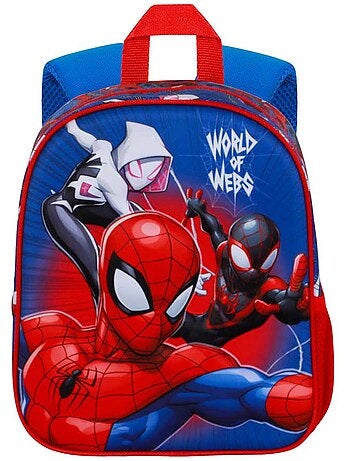 Marvel spiderman word mochila 3d elite, azul