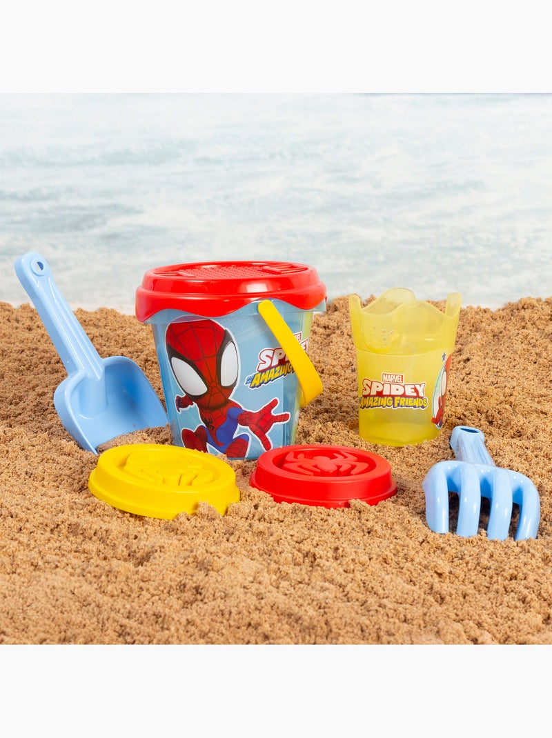 Marvel spidey y su superequipo set cubo playa ø14 cm c/accesorios y mochila transporte N/D - Kiabi