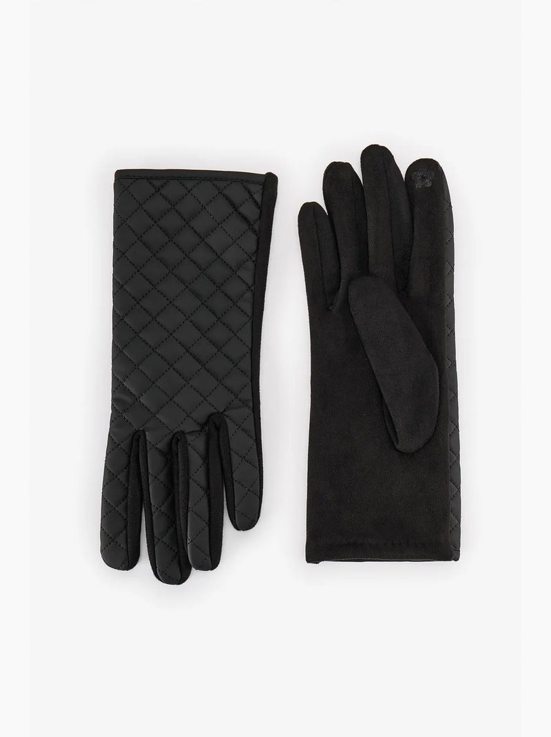 Matthew guantes a rayas penti Negro - Kiabi