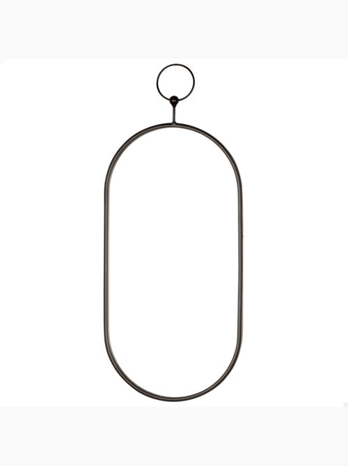 Max home espejo pared ovalado 25x50 cm con marco y enganche metal - Kiabi
