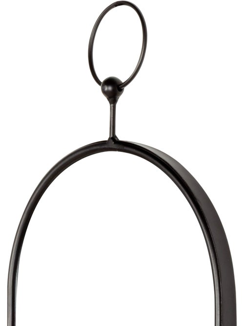 Max home espejo pared ovalado 25x50 cm con marco y enganche metal - Kiabi